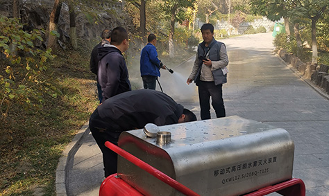 手推式高壓細(xì)水霧消防車